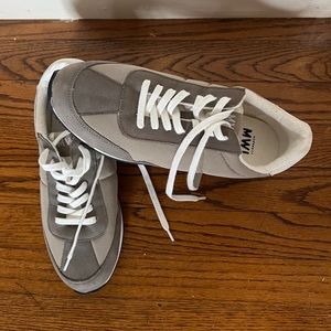 Madewell MWL Fashion Sneakers in Colorblock Grey